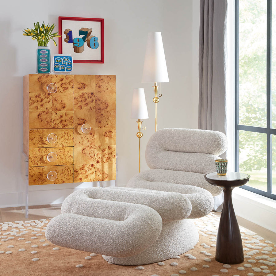 White Linen Shade Floor Lamp | Jonathan Adler Caracas | Oroa.com