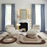 Tube-Shaped Bouclé Chaise Lounge | Jonathan Adler Serpentine | Oroa.com