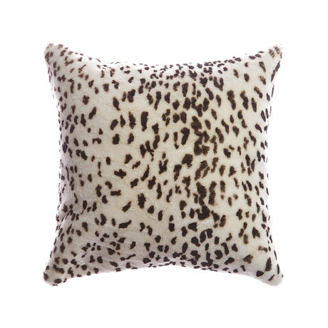 Leopard Print Shearling Pillow | Homelosophy Leopard