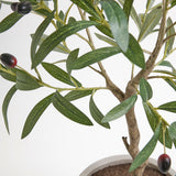 Artificial Olive Topiary Tree with Mediterranean Pot - OROA