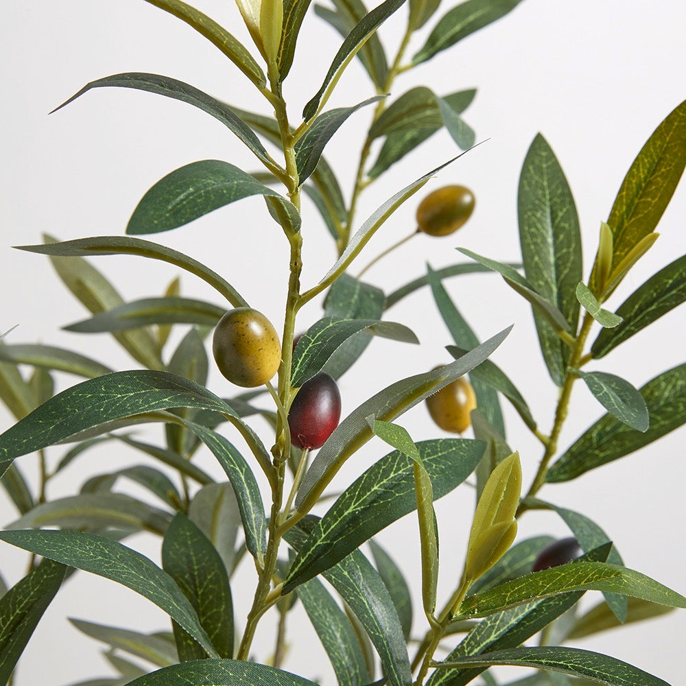 Artificial Olive Topiary Tree with Mediterranean Pot - OROA