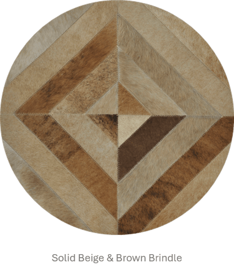 SQUARES – Black and White Patagonian Cowhide Rug