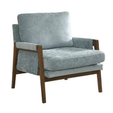 Mid-Century Modern Velvet Accent Armchair | OROA
