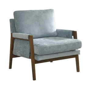 Modern European furniture - Mid-Century Modern Velvet Accent Armchair - www.oroa.com