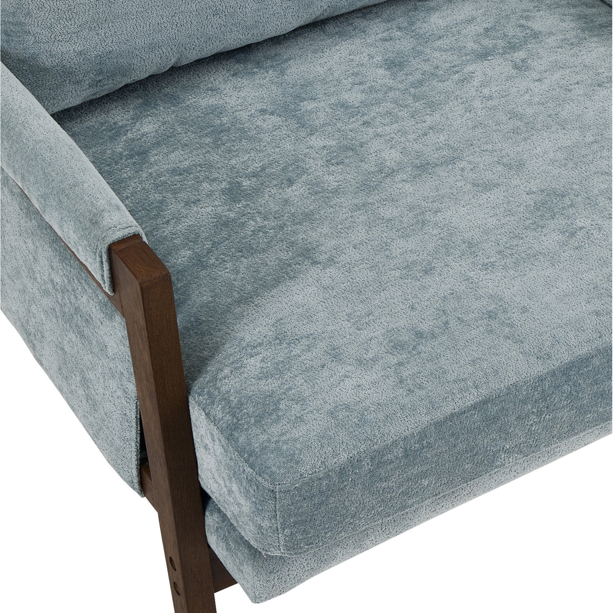 Mid-Century Modern Velvet Accent Armchair | OROA