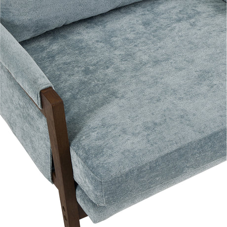 Mid-Century Modern Velvet Accent Armchair | OROA