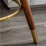 Modern European furniture - Boucle Upholstered 360-Degree Swivel Counter Stool - www.oroa.com