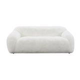 Adell Polar Bear Faux Fur Upholstered Sofa | OROA