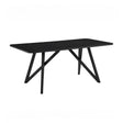 Black Tripod-Cross Leg Dining Table by OROA