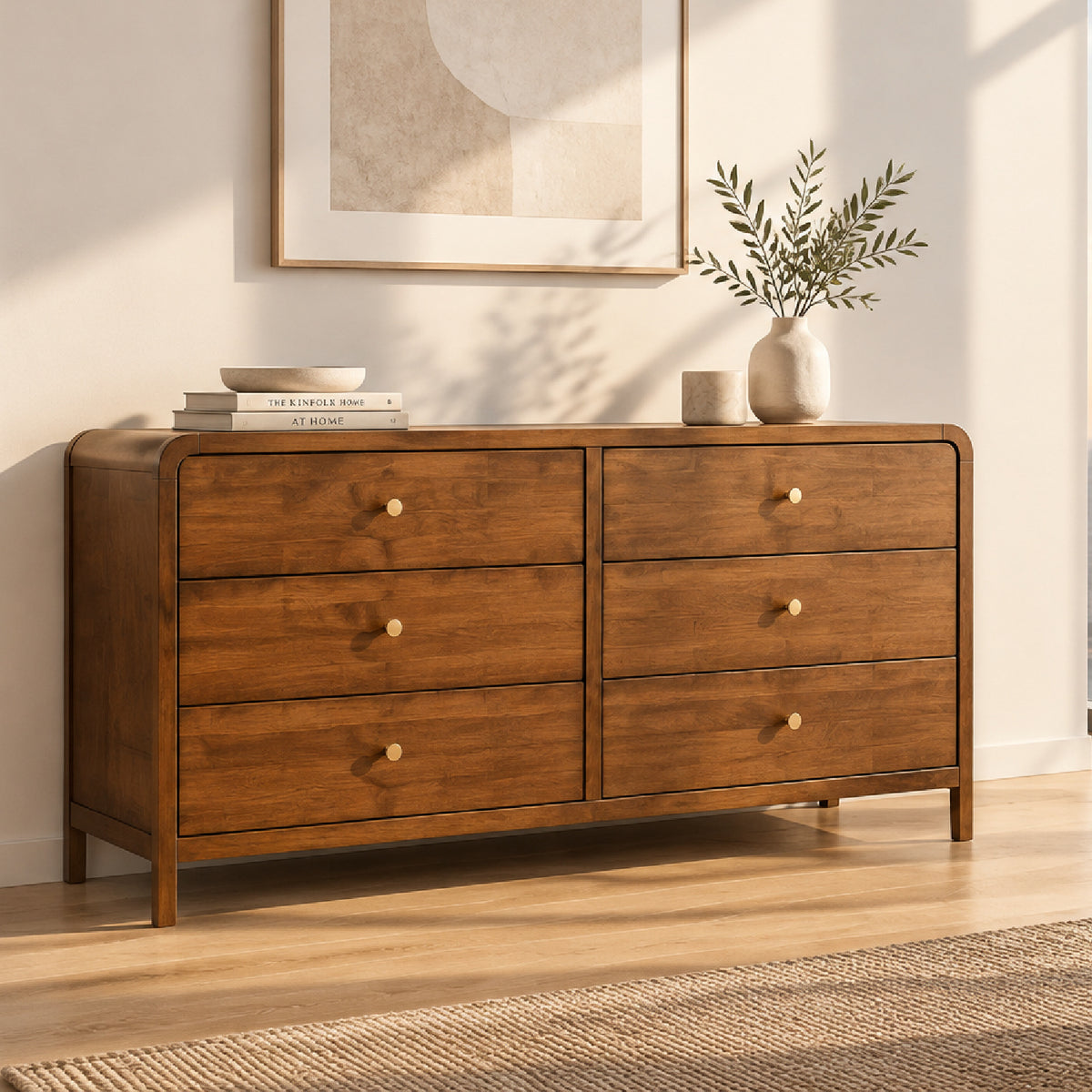 Modern European furniture - Eldren 6-Drawer Wood Dresser - www.oroa.com
