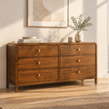 Modern European furniture - Eldren 6-Drawer Wood Dresser - www.oroa.com