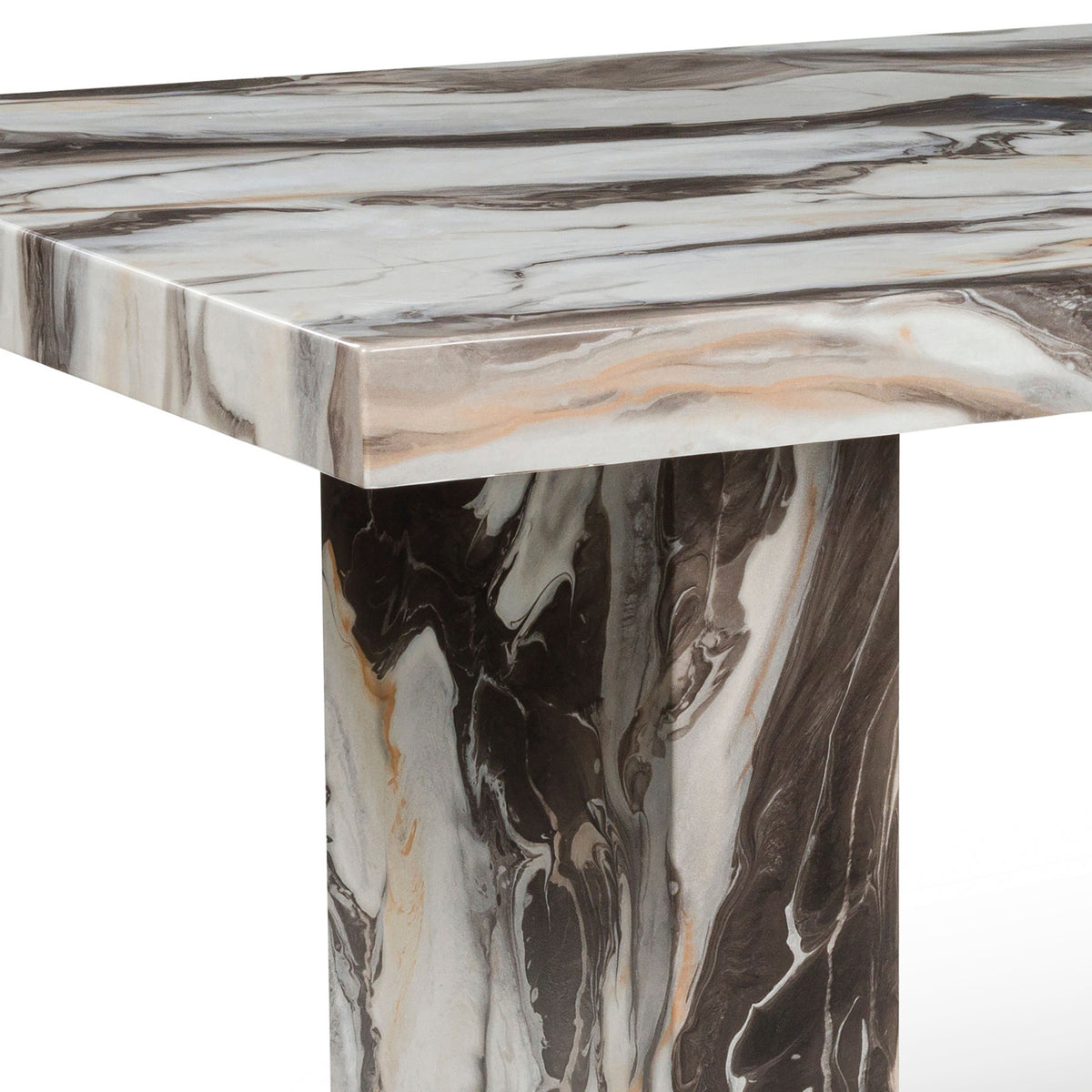 Modern European furniture - Cavira Faux Marble Dining Table - www.oroa.com