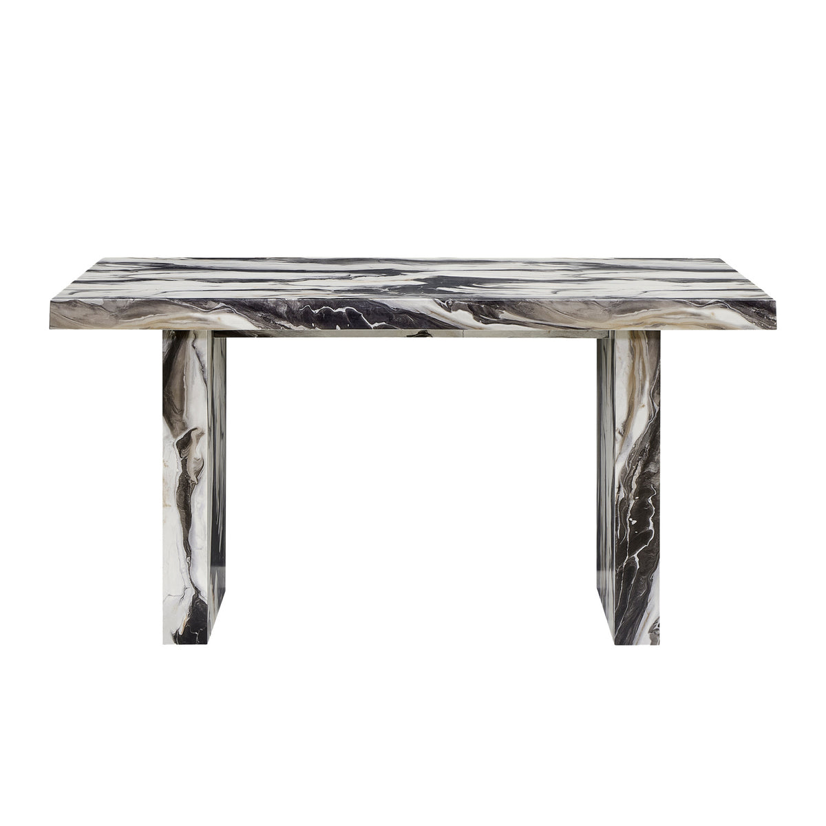 Modern European furniture - Cavira Faux Marble Dining Table - www.oroa.com