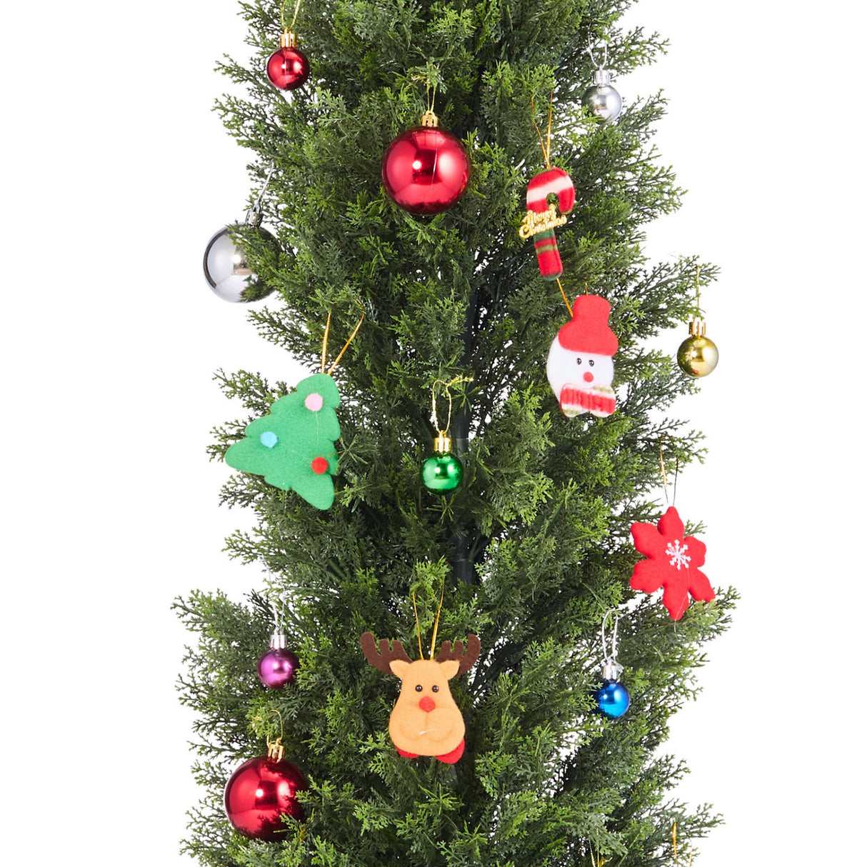 Artificial Topiary Cedar Trees Faux Pine Shrubs Plants (2) | OROA