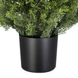 Artificial Topiary Cedar Trees Faux Pine Shrubs Plants (2) | OROA