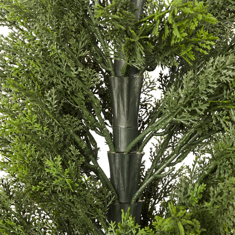 Artificial Topiary Cedar Trees Faux Pine Shrubs (2) | OROA