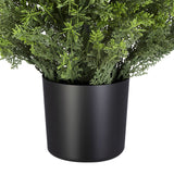 Artificial Topiary Cedar Trees Faux Pine Shrubs (2) | OROA