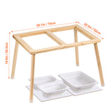 Wooden Kids Sensory Activity Table with Storage Bins | OROA Kids