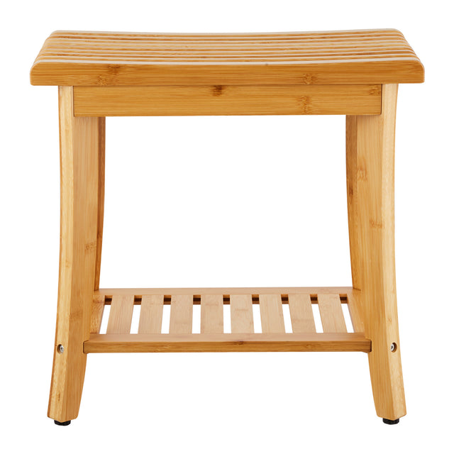 Modern European furniture - Bamboo Shower Bench Bathroom Stool Chair - www.oroa.com