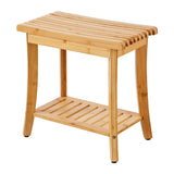 Modern European furniture - Bamboo Shower Bench Bathroom Stool Chair - www.oroa.com
