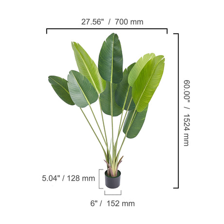 7" Artificial Birds Of Paradise Tree | OROA