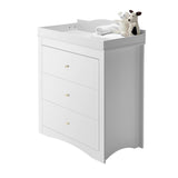 White Baby Changing Table Dresser | OROA Kids