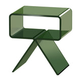 Contemporary Green Acrylic Nightstand | OROA