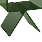 Contemporary Green Acrylic Nightstand | OROA