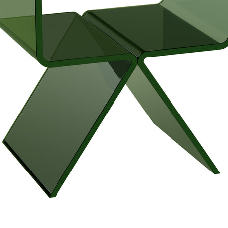 Contemporary Green Acrylic Nightstand | OROA