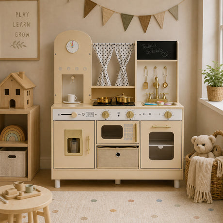 Modern Wooden Kids Play Kitchen | OROA Kids