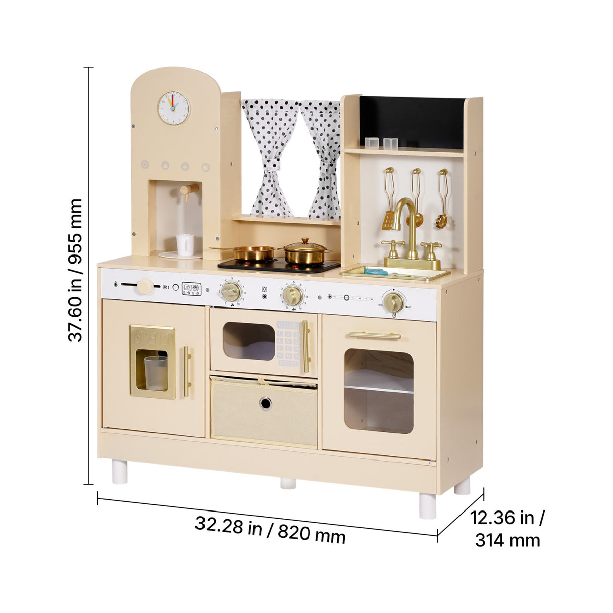 Modern Wooden Kids Play Kitchen | OROA Kids