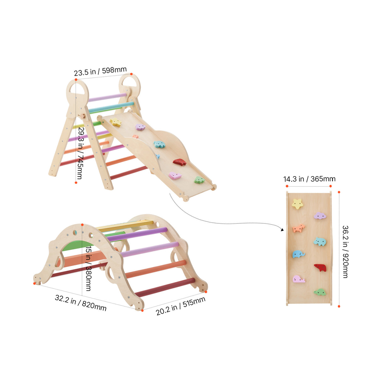 9-in-1 Indoor Toddler Climbing Toys | OROA Kids