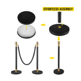 Black Crowd Control Stanchion (Set of 6) | OROA