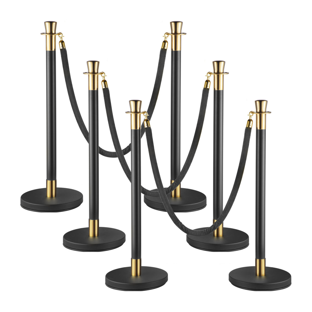 Black Crowd Control Stanchion (Set of 6) | OROA