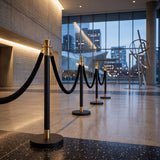 Black Crowd Control Stanchion (Set of 6) | OROA