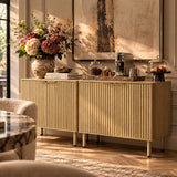 Fluted Coffee Bar Cabinet | OROA
