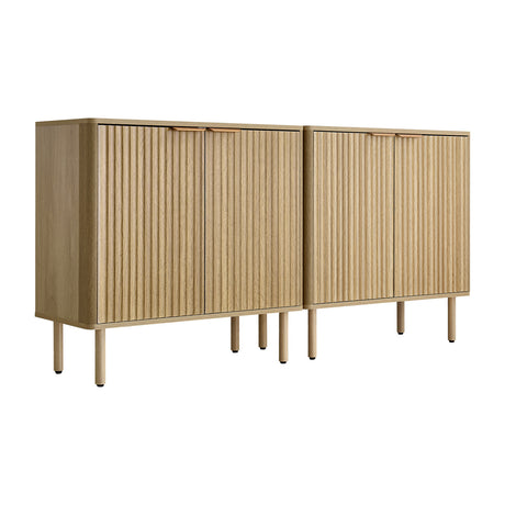 Fluted Coffee Bar Cabinet | OROA