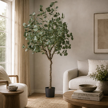 Artificial Eucalyptus Tree Faux Potted Plant | OROA