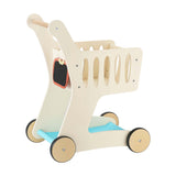 Modern European furniture - White Wooden Shopping Cart - www.oroa.com