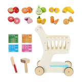 Modern European furniture - White Wooden Shopping Cart - www.oroa.com