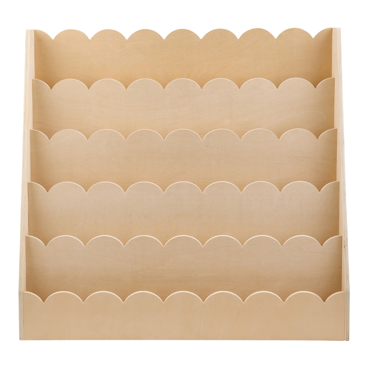 Montessori 5-Tier Scalloped Kids Bookshelf | OROA Kids