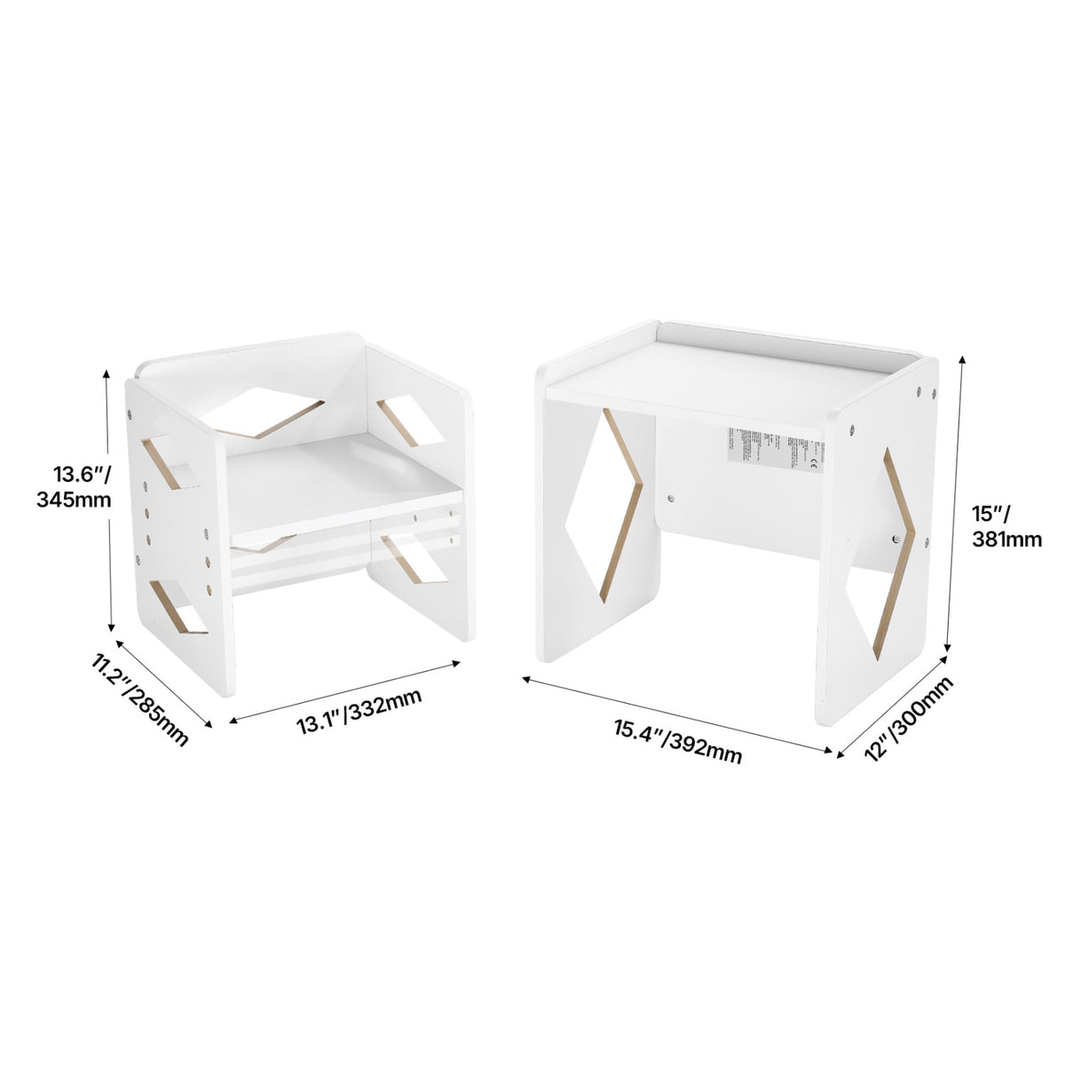 Montessori Wooden Toddler Table and Chair Set | OROA Kids