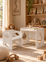 Montessori Wooden Toddler Table and Chair Set | OROA Kids