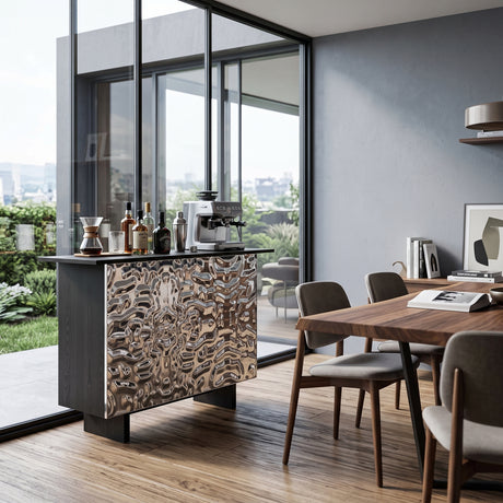 Coffee Bar Cabinet with Wine Rack and Drawers | OROA