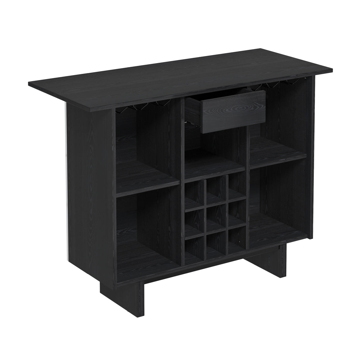 Coffee Bar Cabinet with Wine Rack and Drawers | OROA
