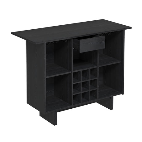 Coffee Bar Cabinet with Wine Rack and Drawers | OROA