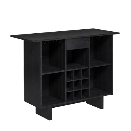 Coffee Bar Cabinet with Wine Rack and Drawers | OROA