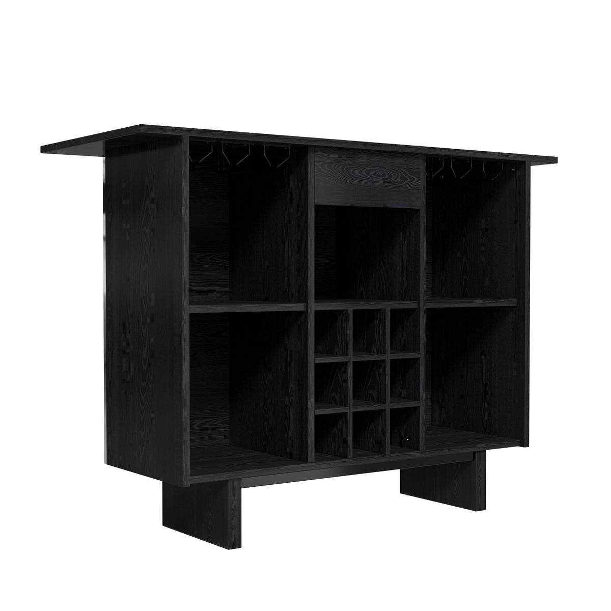 Coffee Bar Cabinet with Wine Rack and Drawers | OROA