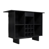 Coffee Bar Cabinet with Wine Rack and Drawers | OROA