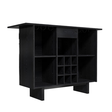 Coffee Bar Cabinet with Wine Rack and Drawers | OROA